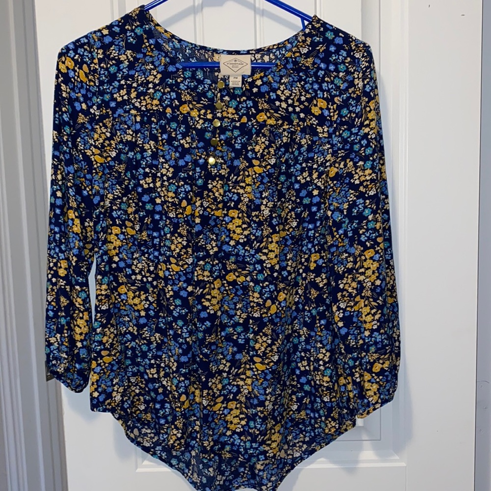 St. John’s Bay Quality Apparel Floral Blouse